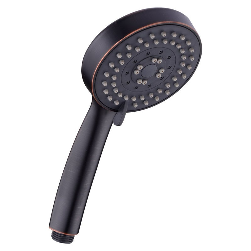 orhemus 5 Function Handheld Shower Head - High Pressure Bath Spa Fixture, 4" Oil Rubbed Bronze Finished - Image 1